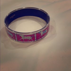Hermès enamel cloisonné horse bangle